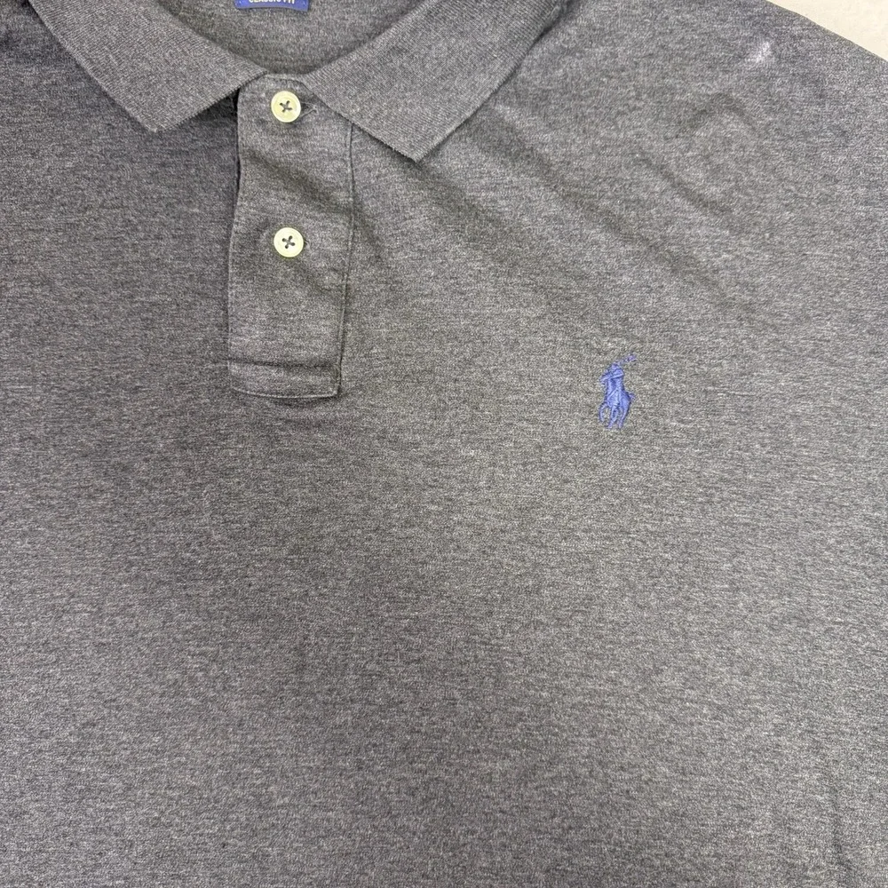 Polo‎ Ralph Lauren XXL Gray Andover Heather Classic Fit Short Sleeve Polo Shirt